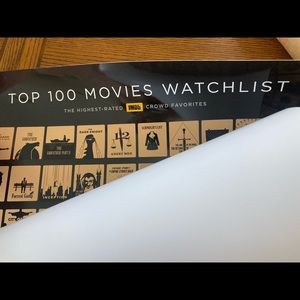 NWT IMDB 100 Movie Watchlist scratch off poster - brand new
